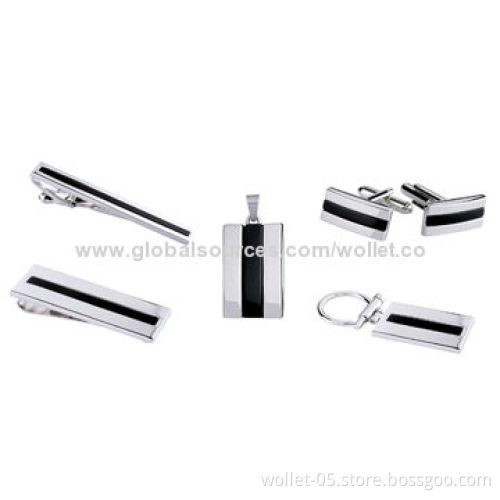 Fashion Gentleman Style 316L Stainless Steel Jewelry Set, ODM/OEM Designs Accepted